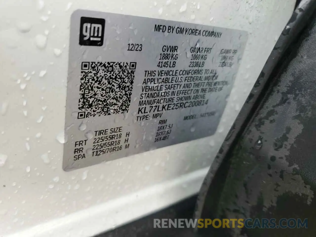13 Фотография поврежденного автомобиля KL77LKE25RC200814 CHEVROLET TRAX ACTIV 2024