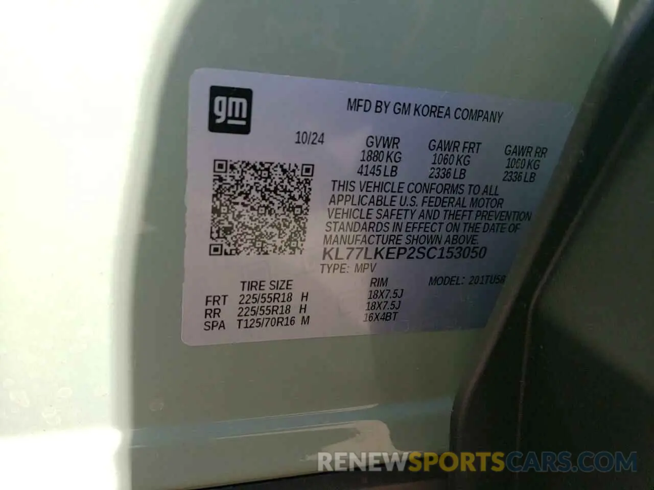 15 Фотография поврежденного автомобиля KL77LKEP2SC153050 CHEVROLET TRAX ACTIV 2025