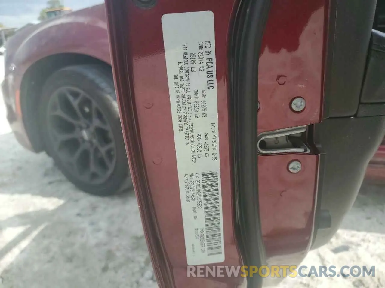 13 Photograph of a damaged car 2C3CCAAG0KH675923 CHRYSLER 300 2019