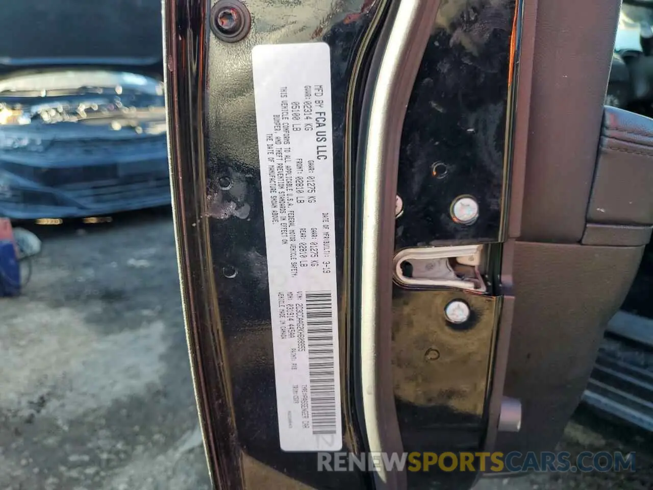 12 Фотография поврежденного автомобиля 2C3CCAAG2KH609955 CHRYSLER 300 2019