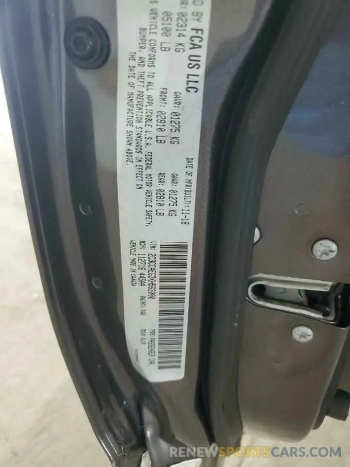 14 Photograph of a damaged car 2C3CCAEG3KH563000 CHRYSLER 300 2019