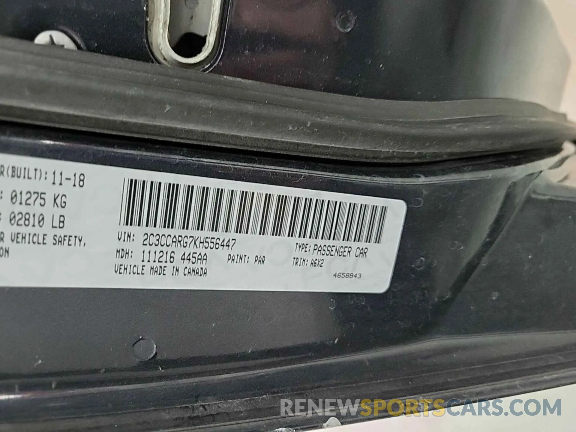 37 Фотография поврежденного автомобиля 2C3CCARG7KH556447 CHRYSLER 300 2019