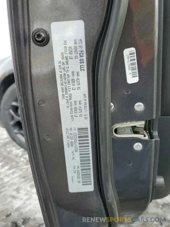 13 Фотография поврежденного автомобиля 2C3CCAGG4LH131580 CHRYSLER 300 2020