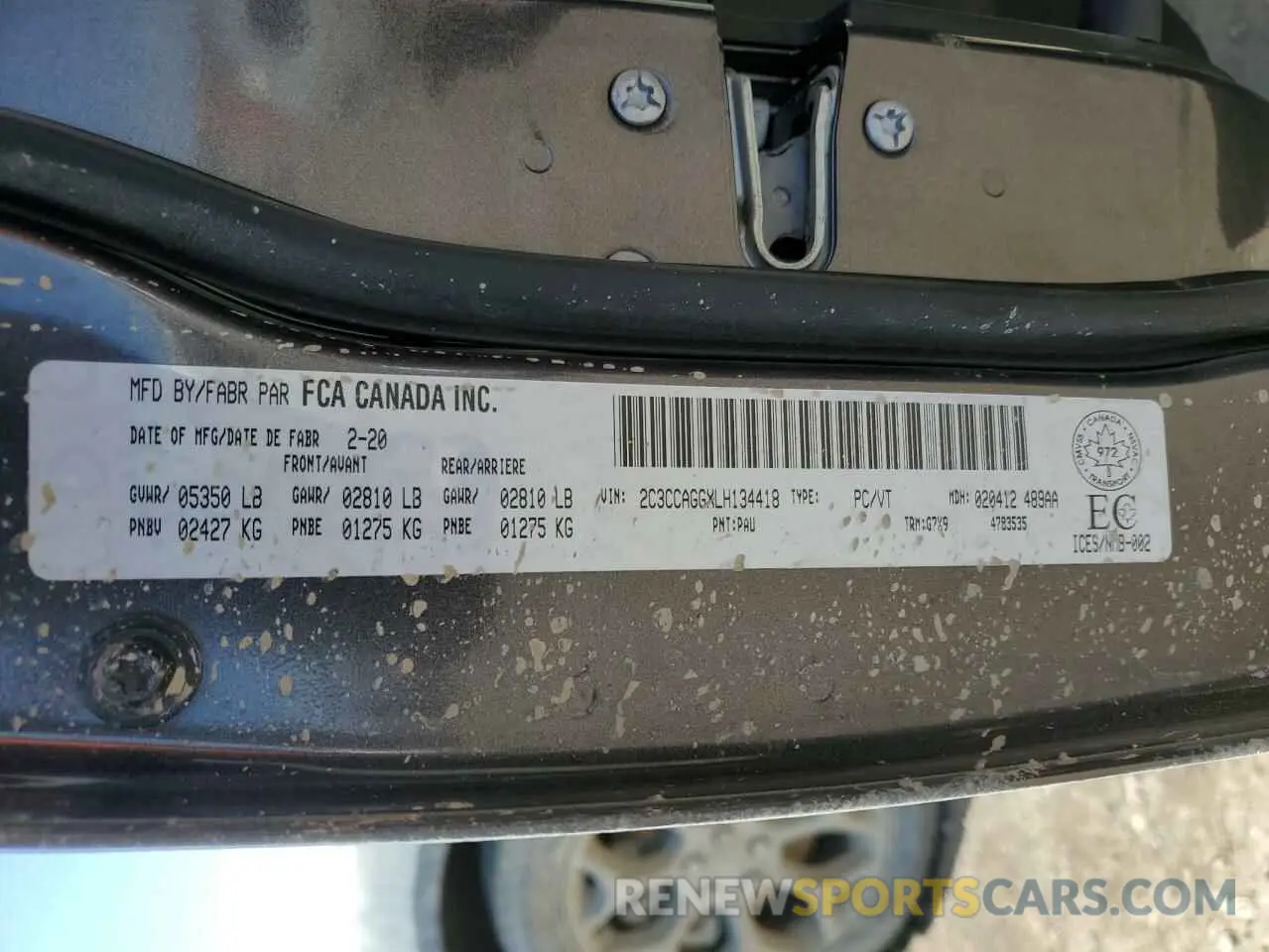 12 Фотография поврежденного автомобиля 2C3CCAGGXLH134418 CHRYSLER 300 2020