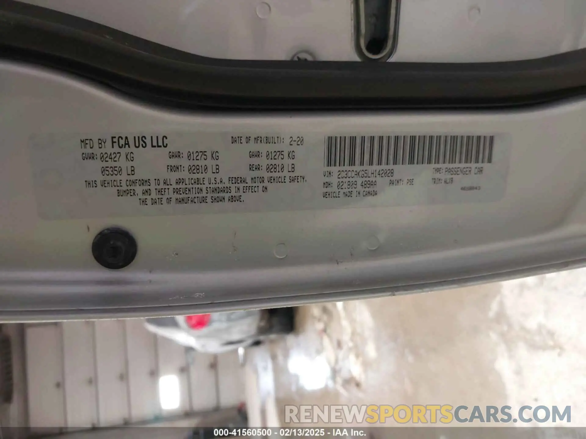 9 Фотография поврежденного автомобиля 2C3CCAKG5LH142028 CHRYSLER 300 2020