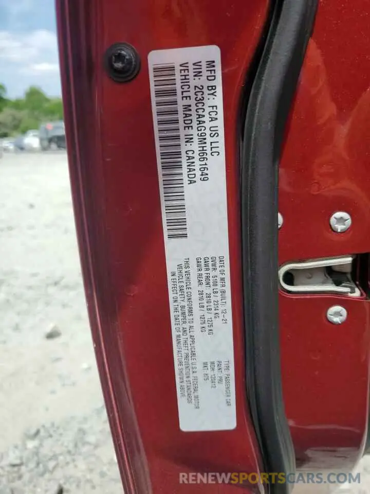 12 Фотография поврежденного автомобиля 2C3CCAAG9MH661649 CHRYSLER 300 2021