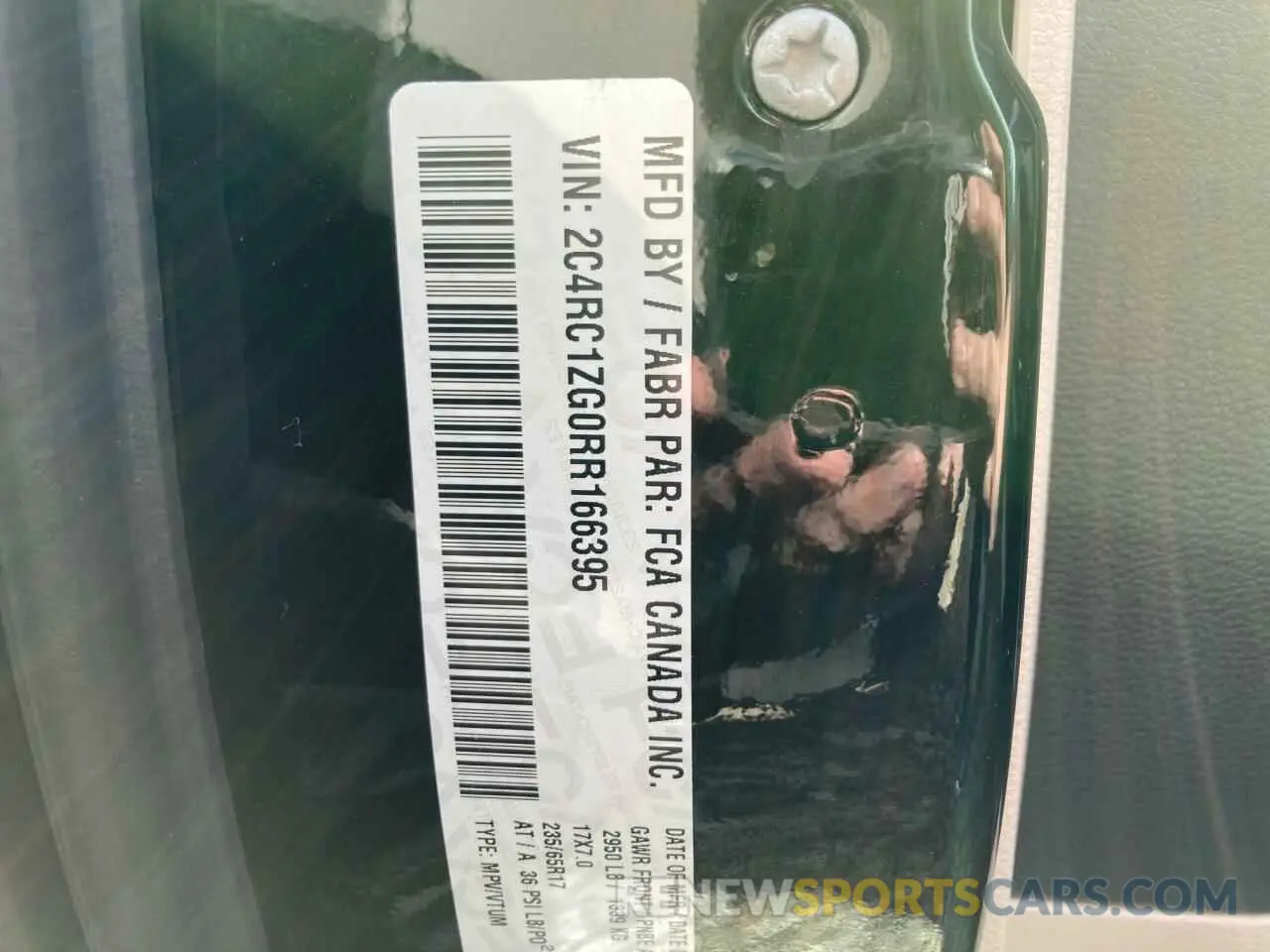 10 Photograph of a damaged car 2C4RC1ZG0RR166395 CHRYSLER GRAND CARA 2024