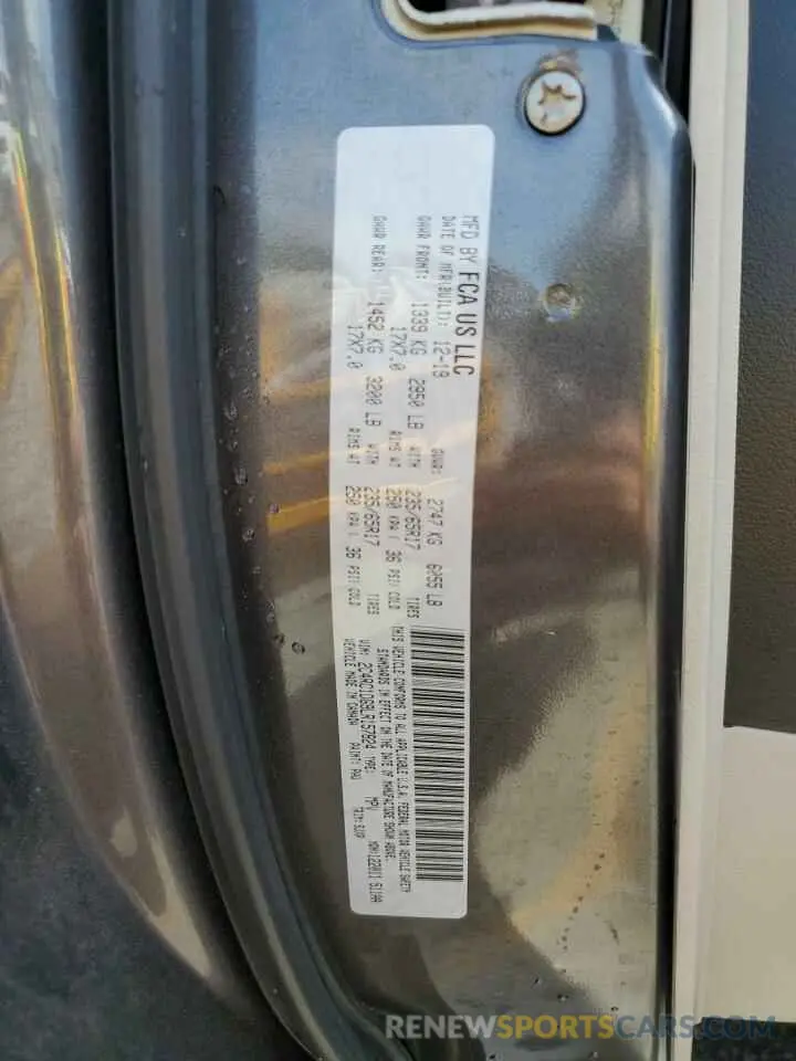 13 Фотография поврежденного автомобиля 2C4RC1DG9LR157824 CHRYSLER MINIVAN 2020