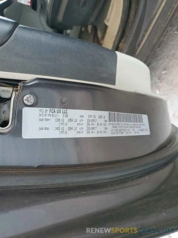14 Фотография поврежденного автомобиля 2C4RC1DG9LR172372 CHRYSLER MINIVAN 2020