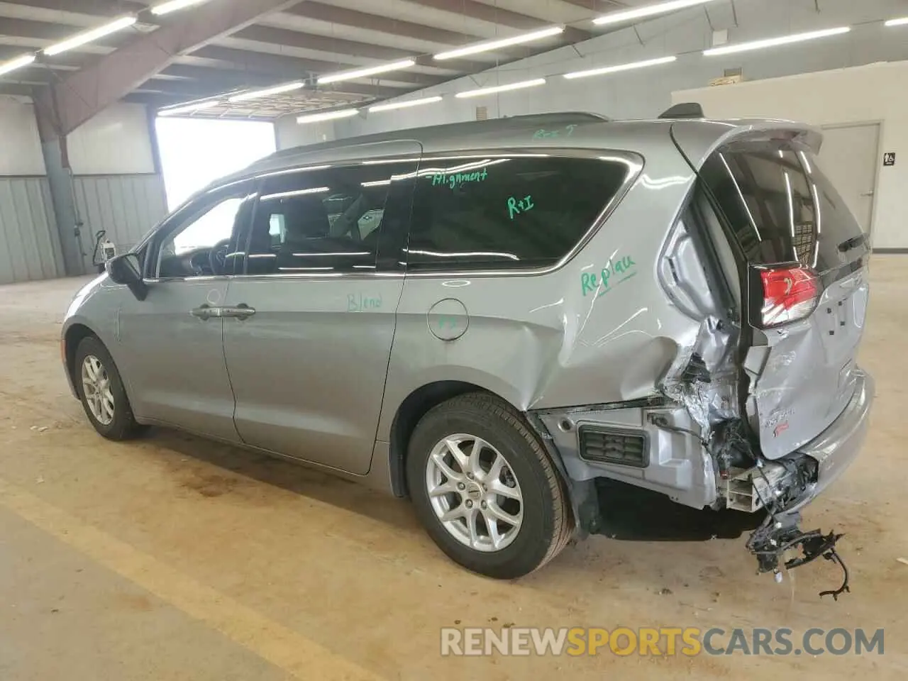2 Photograph of a damaged car 2C4RC1DG1MR521106 CHRYSLER MINIVAN 2021