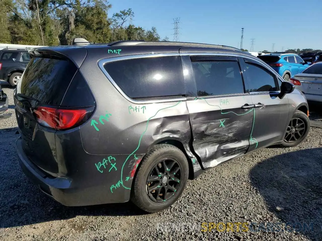 3 Photograph of a damaged car 2C4RC1DGXMR532699 CHRYSLER MINIVAN 2021