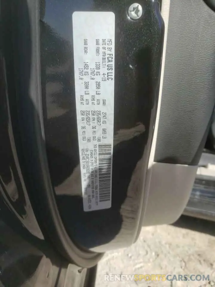 14 Photograph of a damaged car 2C4RC1BG1KR698285 CHRYSLER PACIFICA 2019