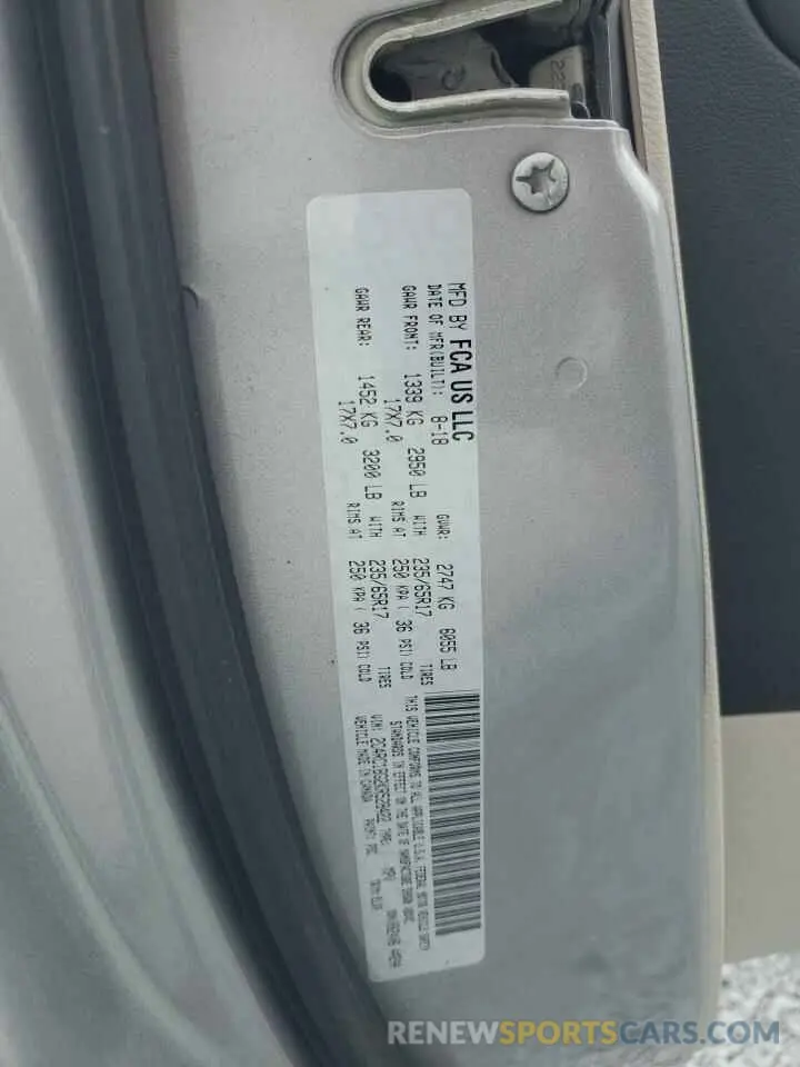 13 Фотография поврежденного автомобиля 2C4RC1BG2KR528422 CHRYSLER PACIFICA 2019