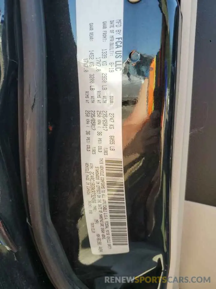 13 Фотография поврежденного автомобиля 2C4RC1BG9KR732456 CHRYSLER PACIFICA 2019
