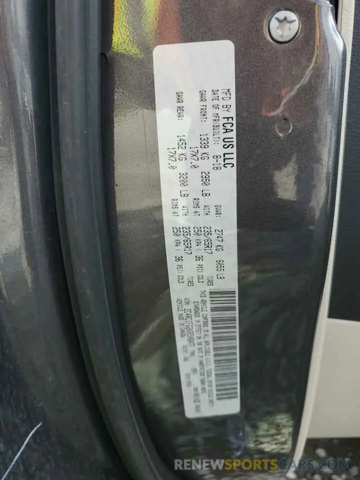 15 Photograph of a damaged car 2C4RC1FG2KR506477 CHRYSLER PACIFICA 2019