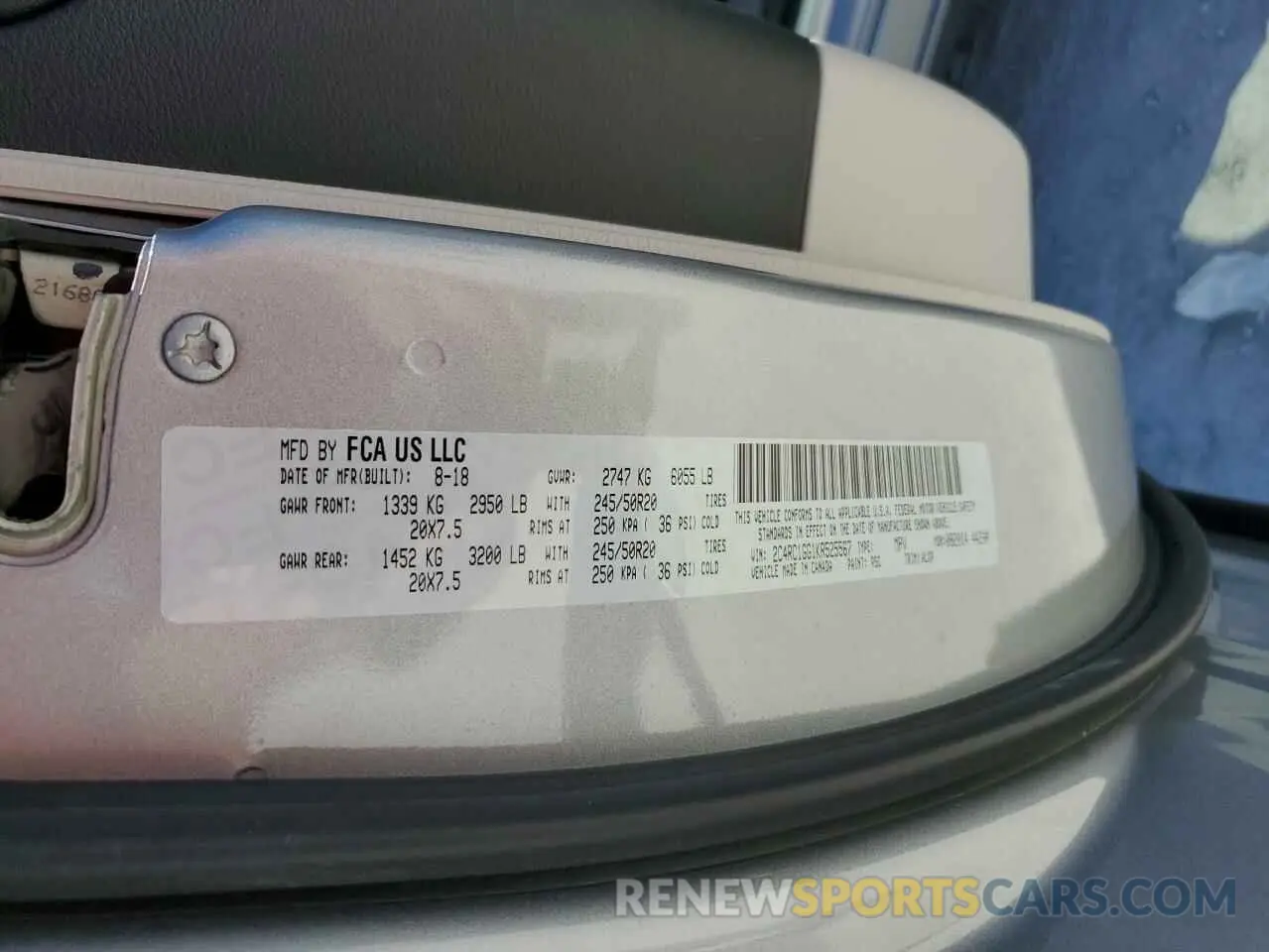 14 Photograph of a damaged car 2C4RC1GG1KR525567 CHRYSLER PACIFICA 2019