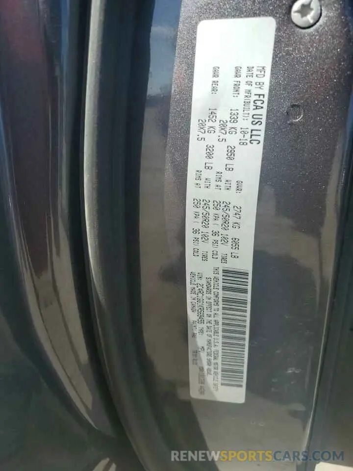 13 Photograph of a damaged car 2C4RC1GG1KR569455 CHRYSLER PACIFICA 2019
