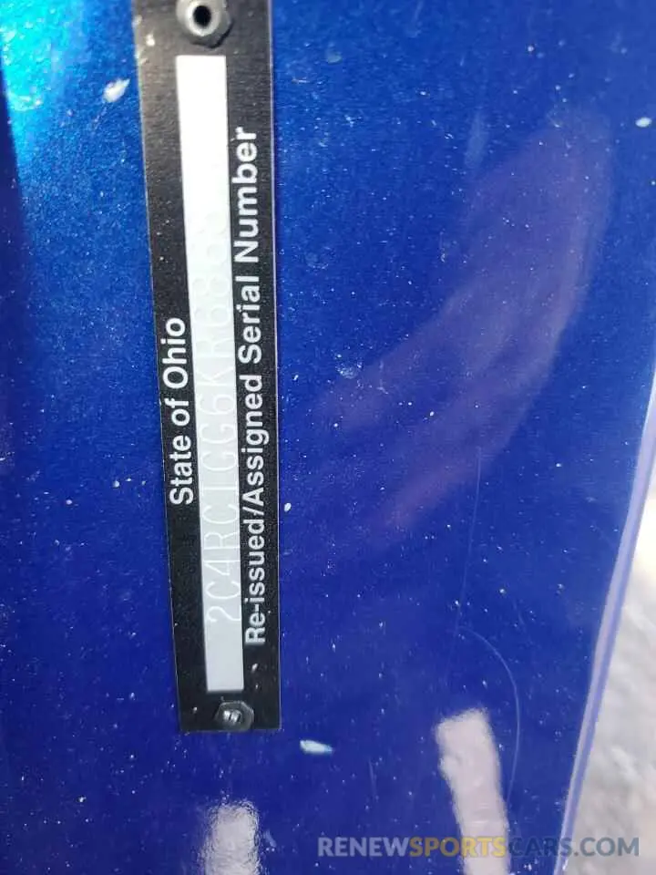 15 Фотография поврежденного автомобиля 2C4RC1GG6KR686870 CHRYSLER PACIFICA 2019