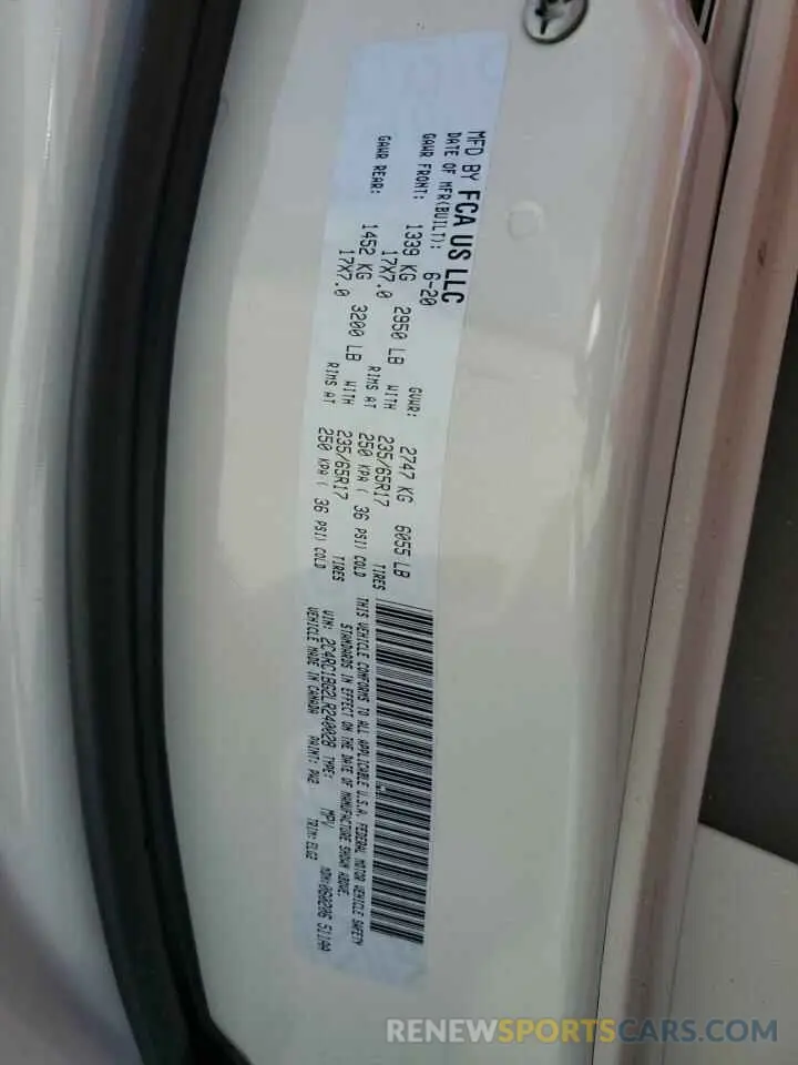 14 Фотография поврежденного автомобиля 2C4RC1BG2LR240028 CHRYSLER PACIFICA 2020