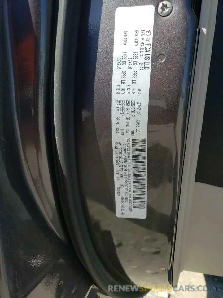 14 Фотография поврежденного автомобиля 2C4RC1BG3LR176792 CHRYSLER PACIFICA 2020