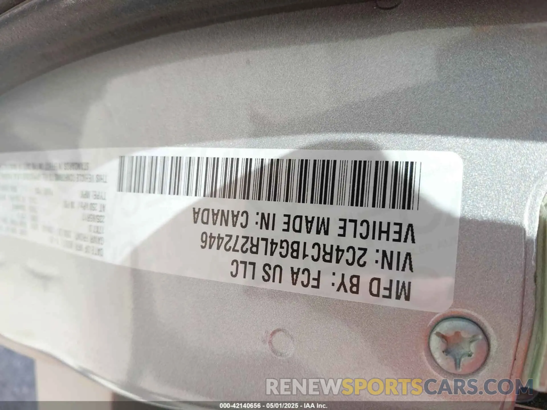 9 Photograph of a damaged car 2C4RC1BG4LR272446 CHRYSLER PACIFICA 2020