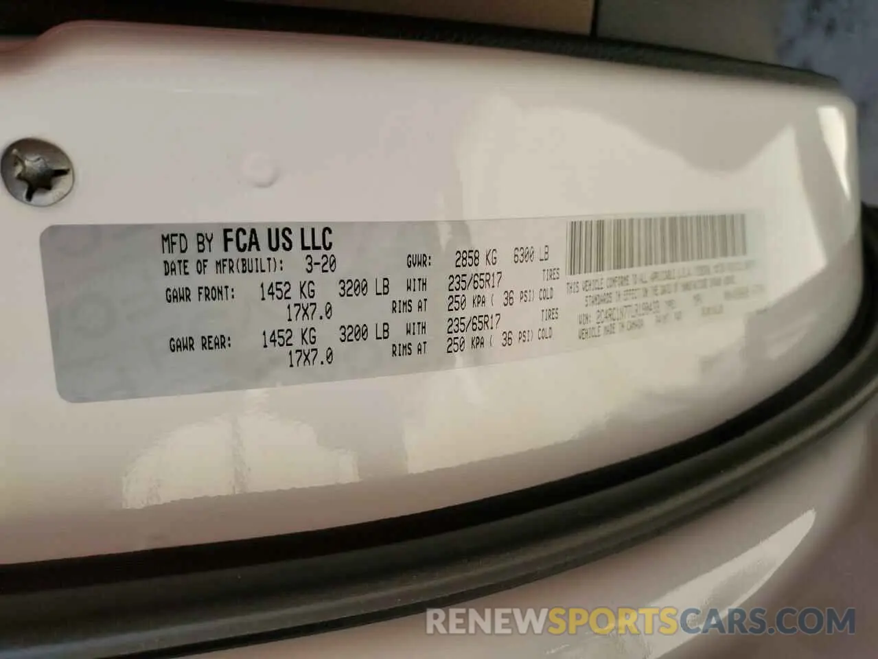 13 Фотография поврежденного автомобиля 2C4RC1N77LR190433 CHRYSLER PACIFICA 2020
