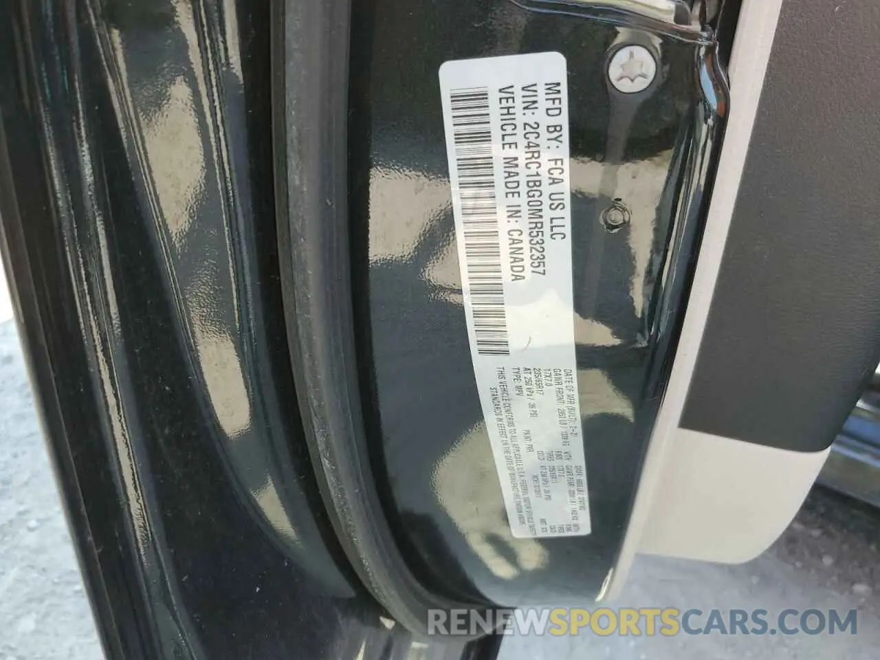 12 Photograph of a damaged car 2C4RC1BG0MR532357 CHRYSLER PACIFICA 2021