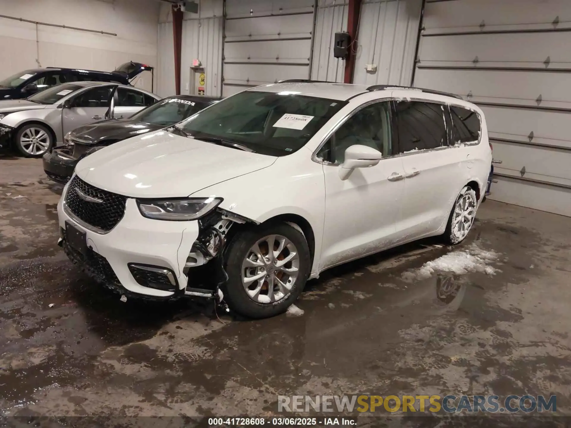 2 Photograph of a damaged car 2C4RC1BG3MR504293 CHRYSLER PACIFICA 2021