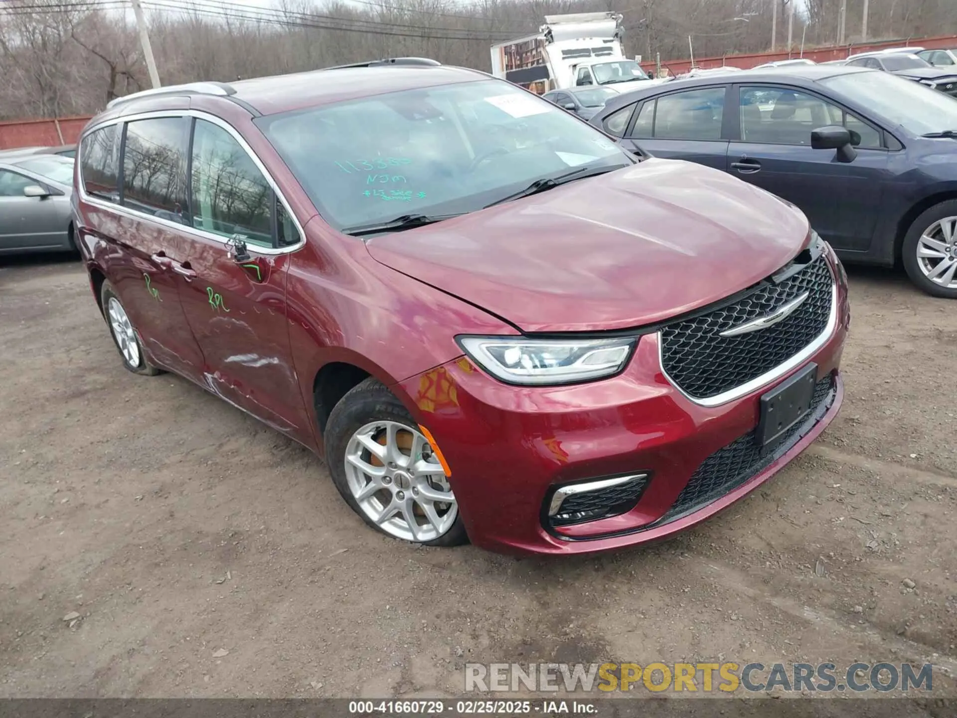 1 Photograph of a damaged car 2C4RC1BG6MR597911 CHRYSLER PACIFICA 2021