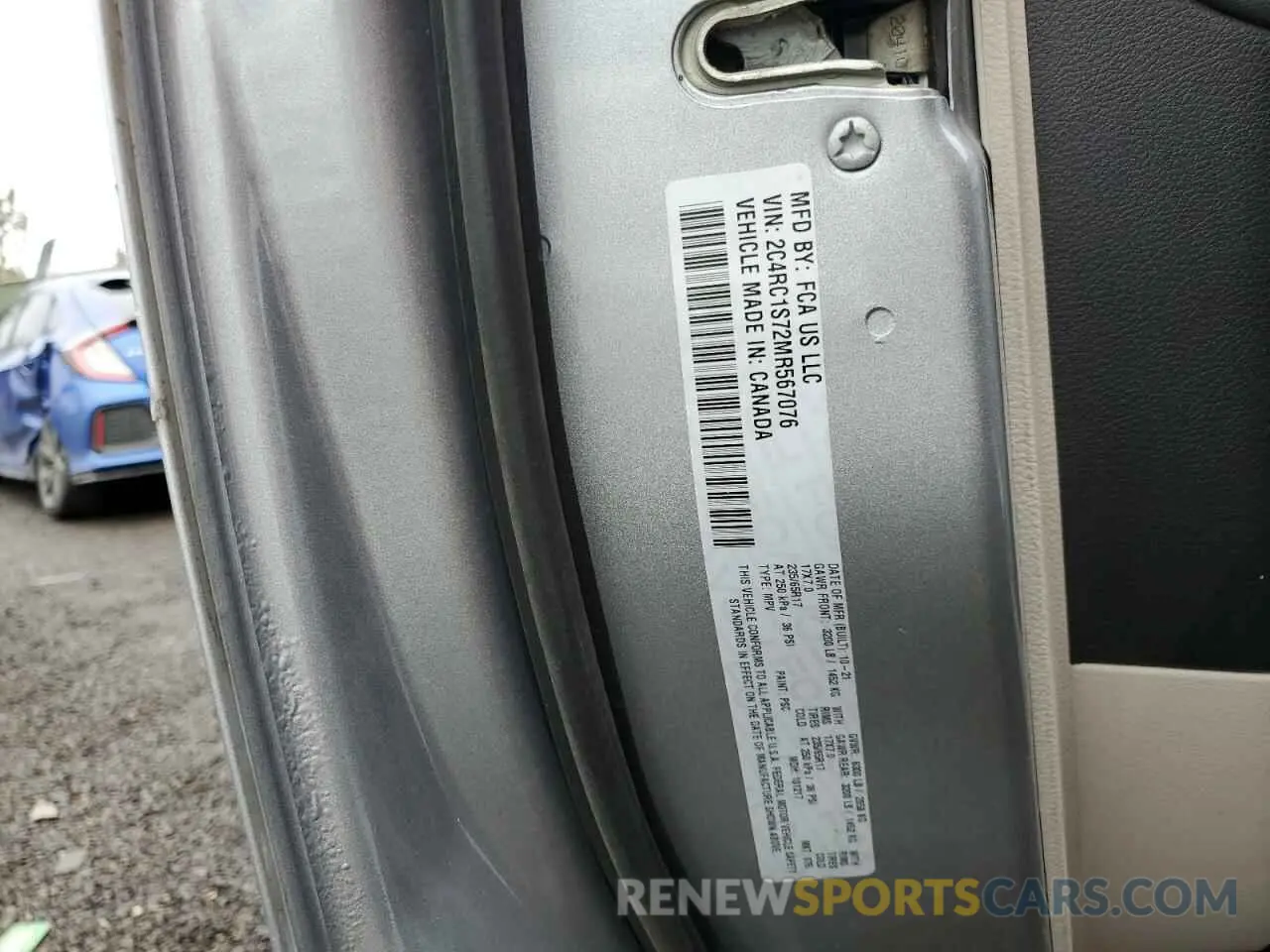 14 Photograph of a damaged car 2C4RC1S72MR567076 CHRYSLER PACIFICA 2021