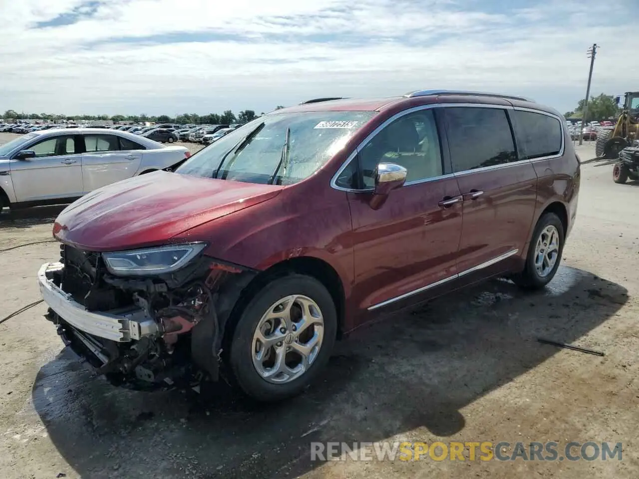 1 Photograph of a damaged car 2C4RC3GG2MR590636 CHRYSLER PACIFICA 2021