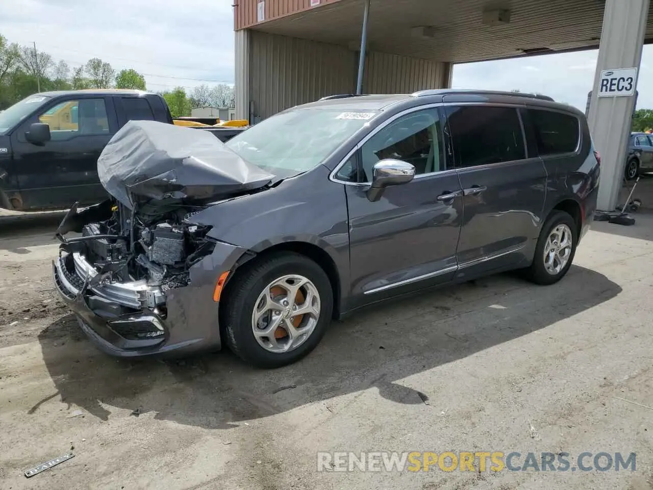 1 Фотография поврежденного автомобиля 2C4RC3GGXMR595485 CHRYSLER PACIFICA 2021