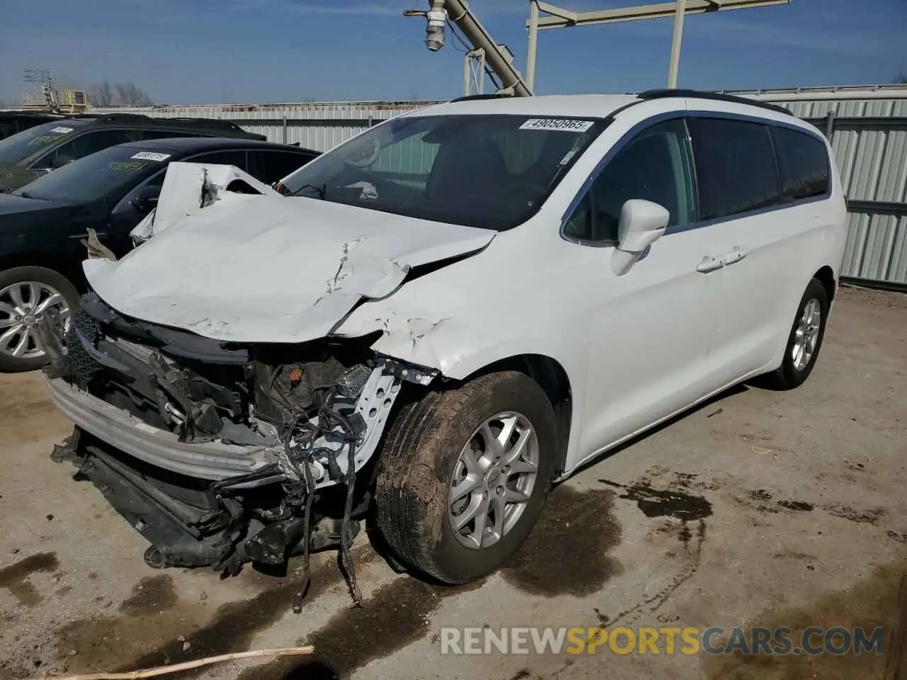 1 Photograph of a damaged car 2C4RC1BG0NR198476 CHRYSLER PACIFICA 2022