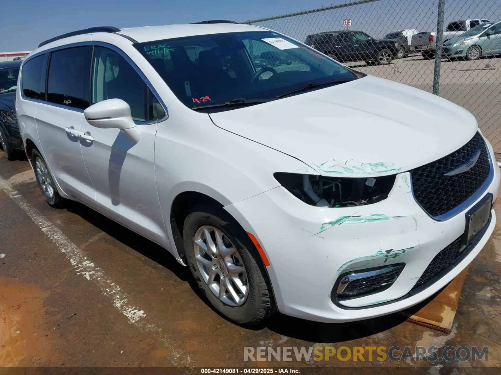 1 Фотография поврежденного автомобиля 2C4RC1BG1NR191813 CHRYSLER PACIFICA 2022