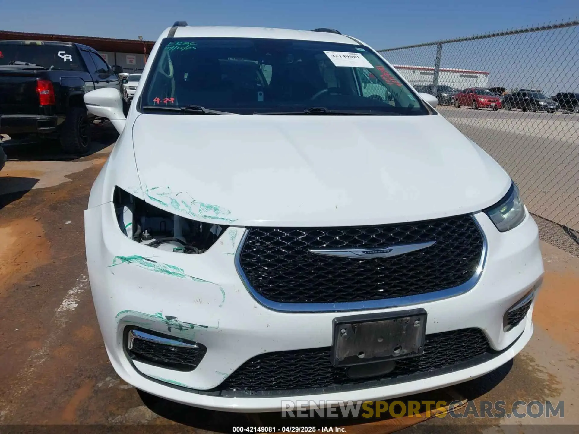 12 Фотография поврежденного автомобиля 2C4RC1BG1NR191813 CHRYSLER PACIFICA 2022
