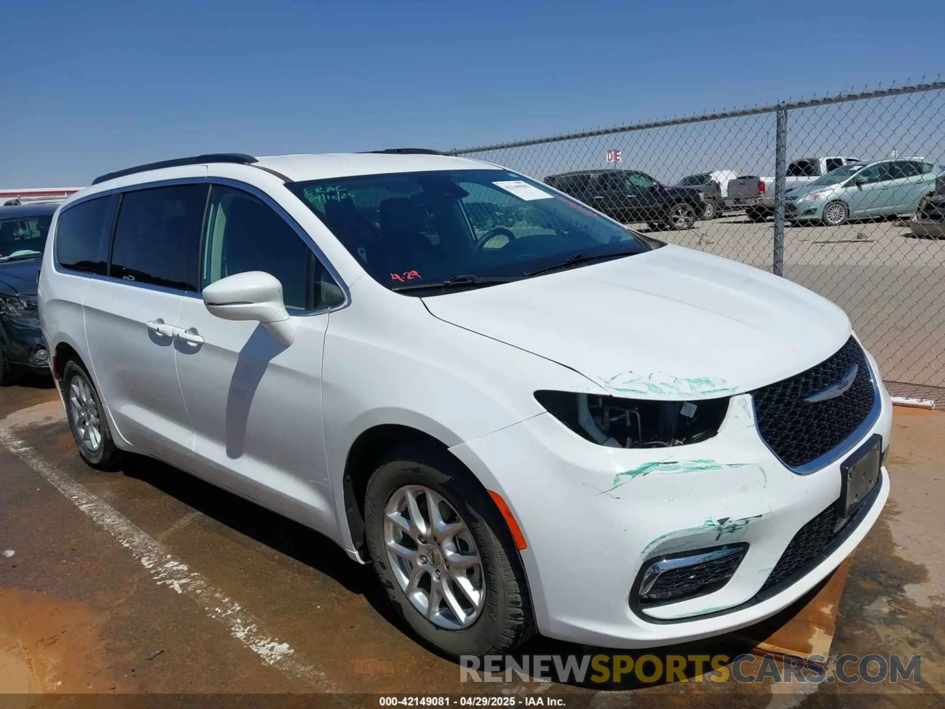 13 Фотография поврежденного автомобиля 2C4RC1BG1NR191813 CHRYSLER PACIFICA 2022