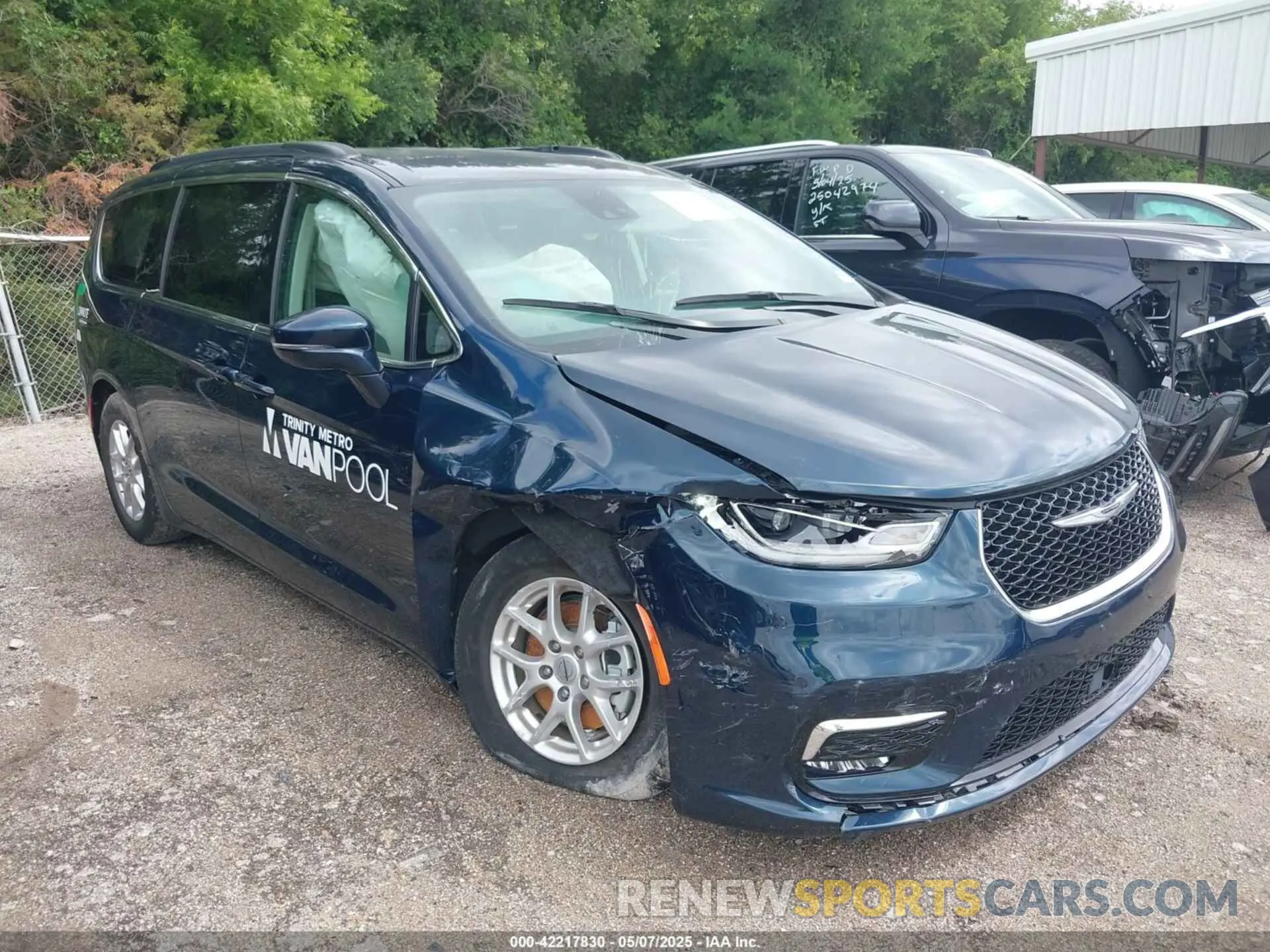 1 Фотография поврежденного автомобиля 2C4RC1BG4NR186458 CHRYSLER PACIFICA 2022