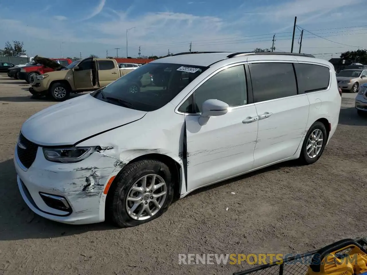 1 Photograph of a damaged car 2C4RC1BG5NR157681 CHRYSLER PACIFICA 2022
