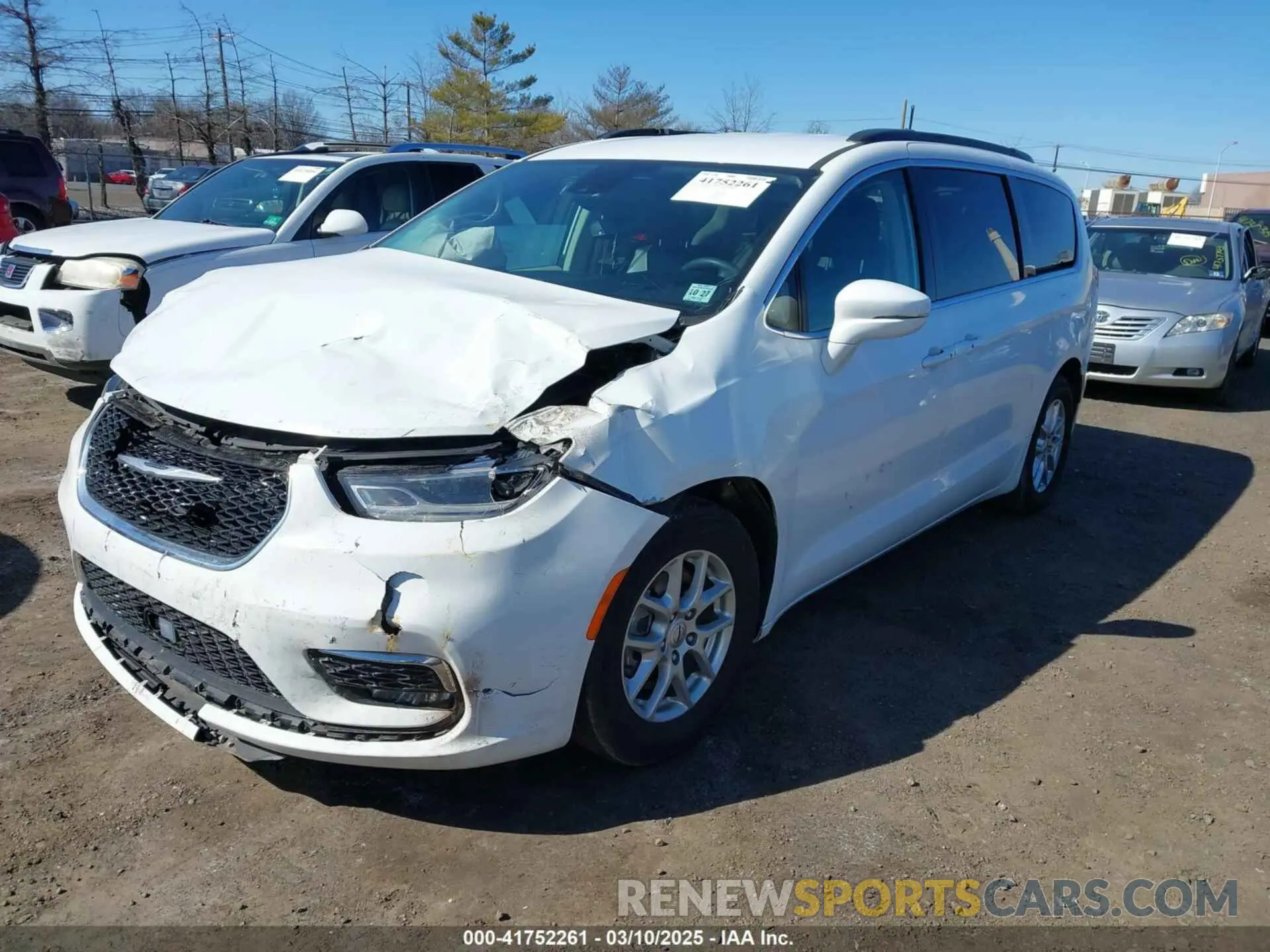 2 Фотография поврежденного автомобиля 2C4RC1BG7NR178063 CHRYSLER PACIFICA 2022