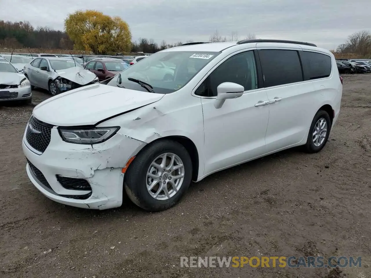 1 Photograph of a damaged car 2C4RC1BG7NR192321 CHRYSLER PACIFICA 2022