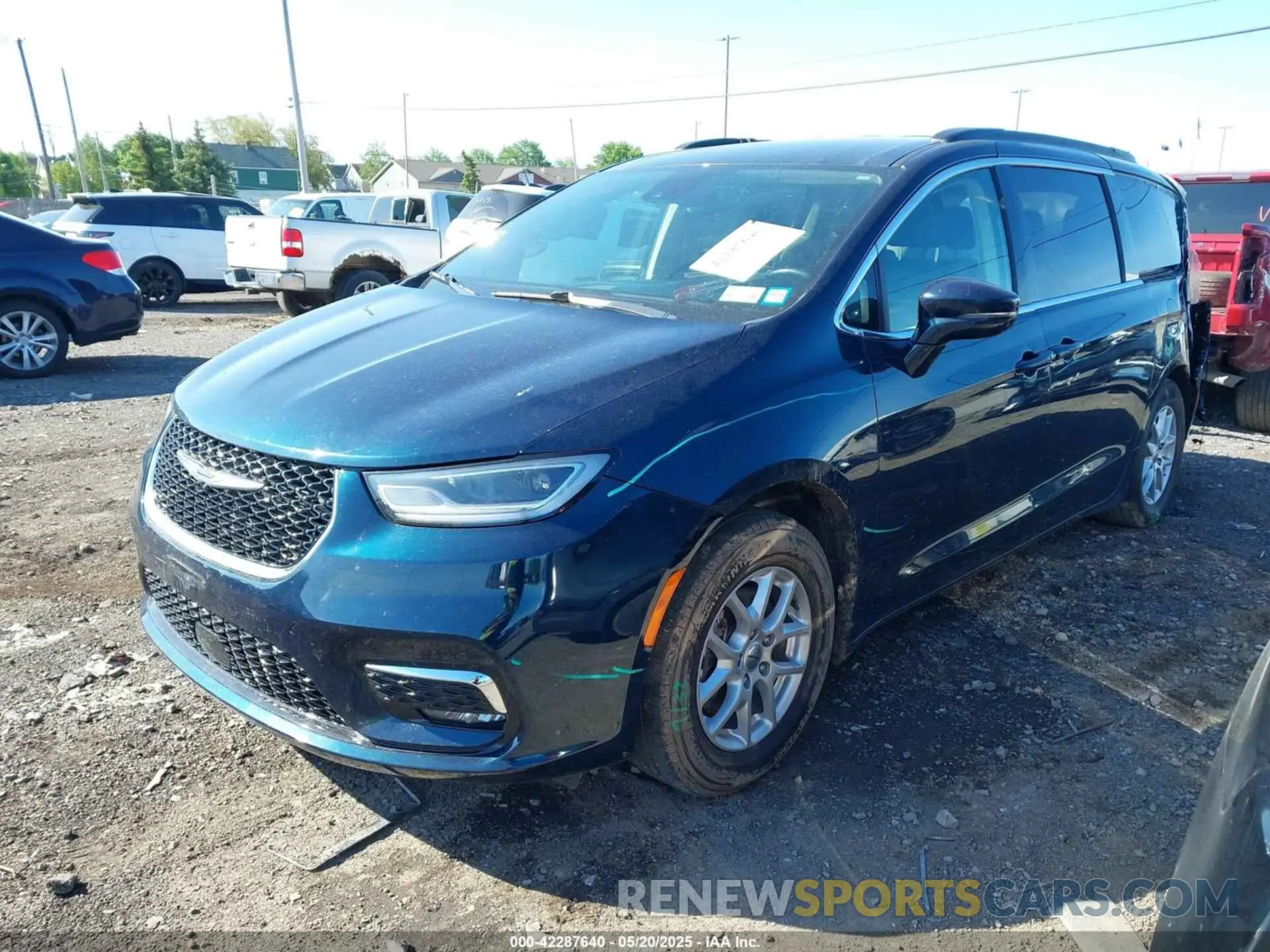2 Фотография поврежденного автомобиля 2C4RC1BG8NR186558 CHRYSLER PACIFICA 2022