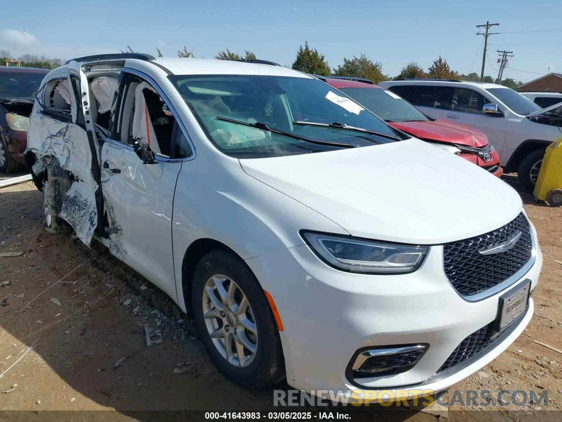 1 Фотография поврежденного автомобиля 2C4RC1BGXNR132615 CHRYSLER PACIFICA 2022