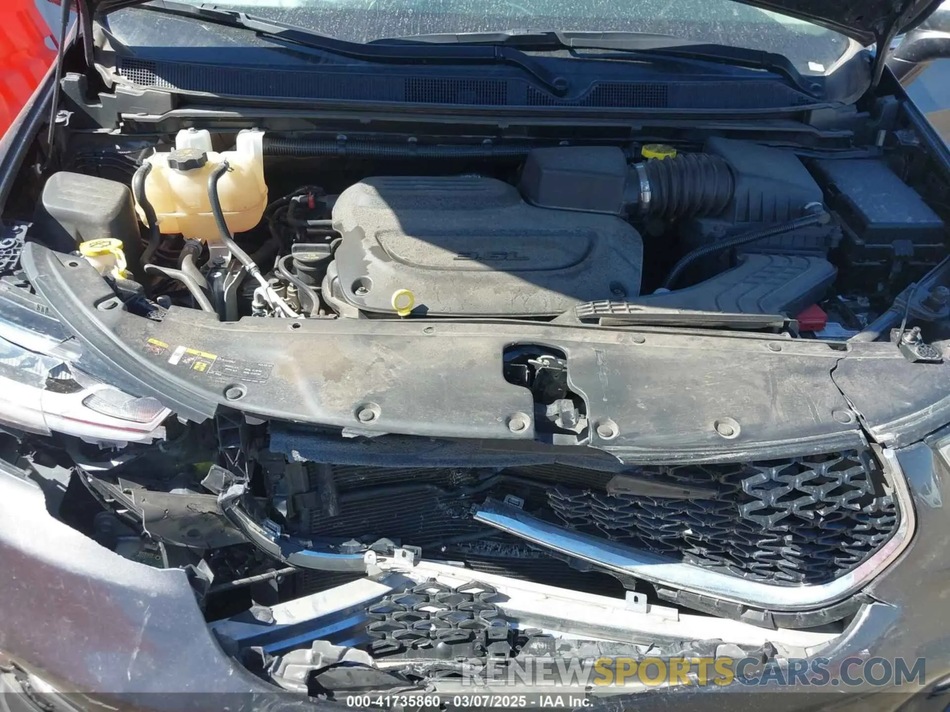 10 Photograph of a damaged car 2C4RC1GG6NR134127 CHRYSLER PACIFICA 2022