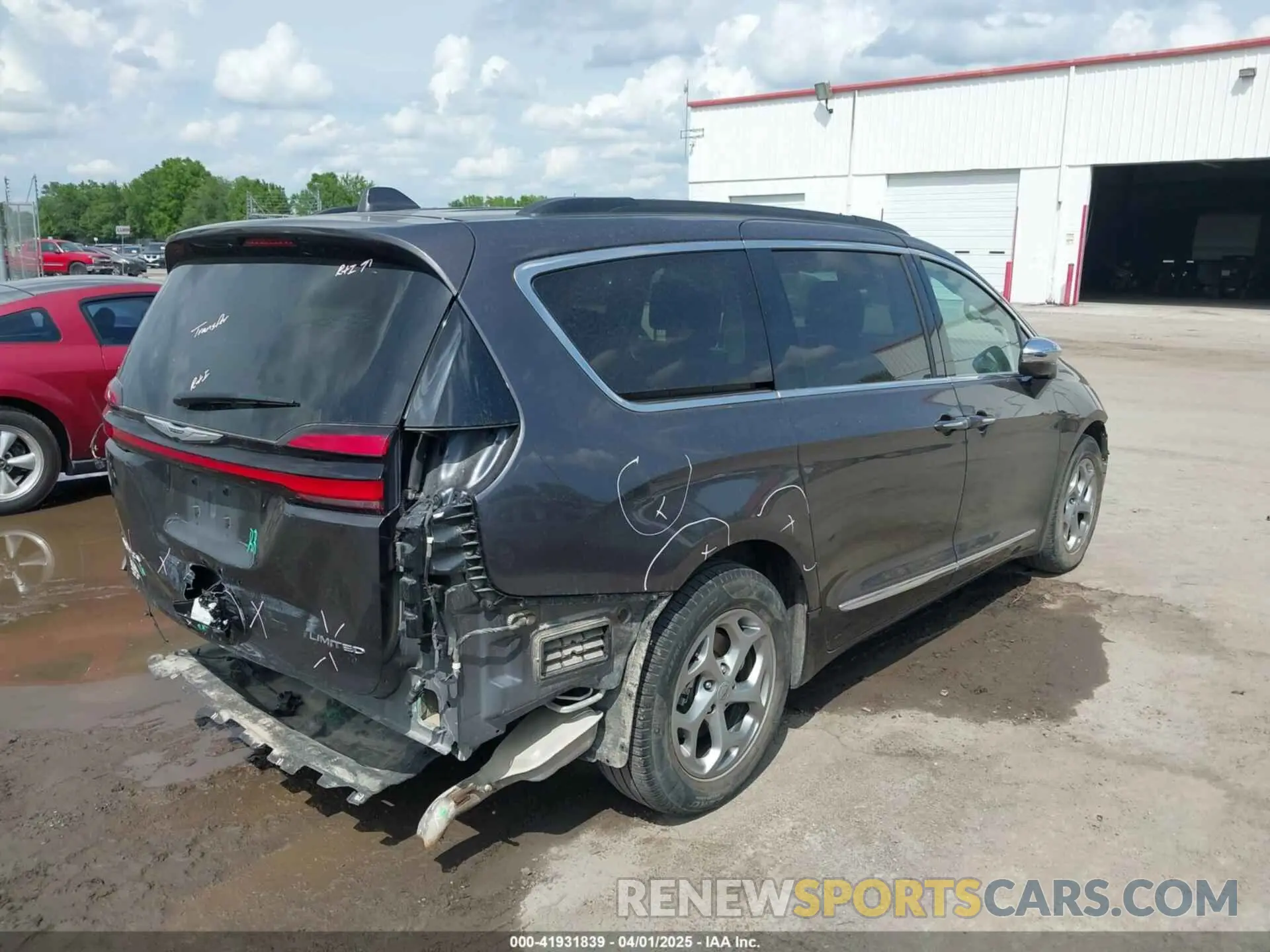 4 Фотография поврежденного автомобиля 2C4RC1GG6NR201079 CHRYSLER PACIFICA 2022