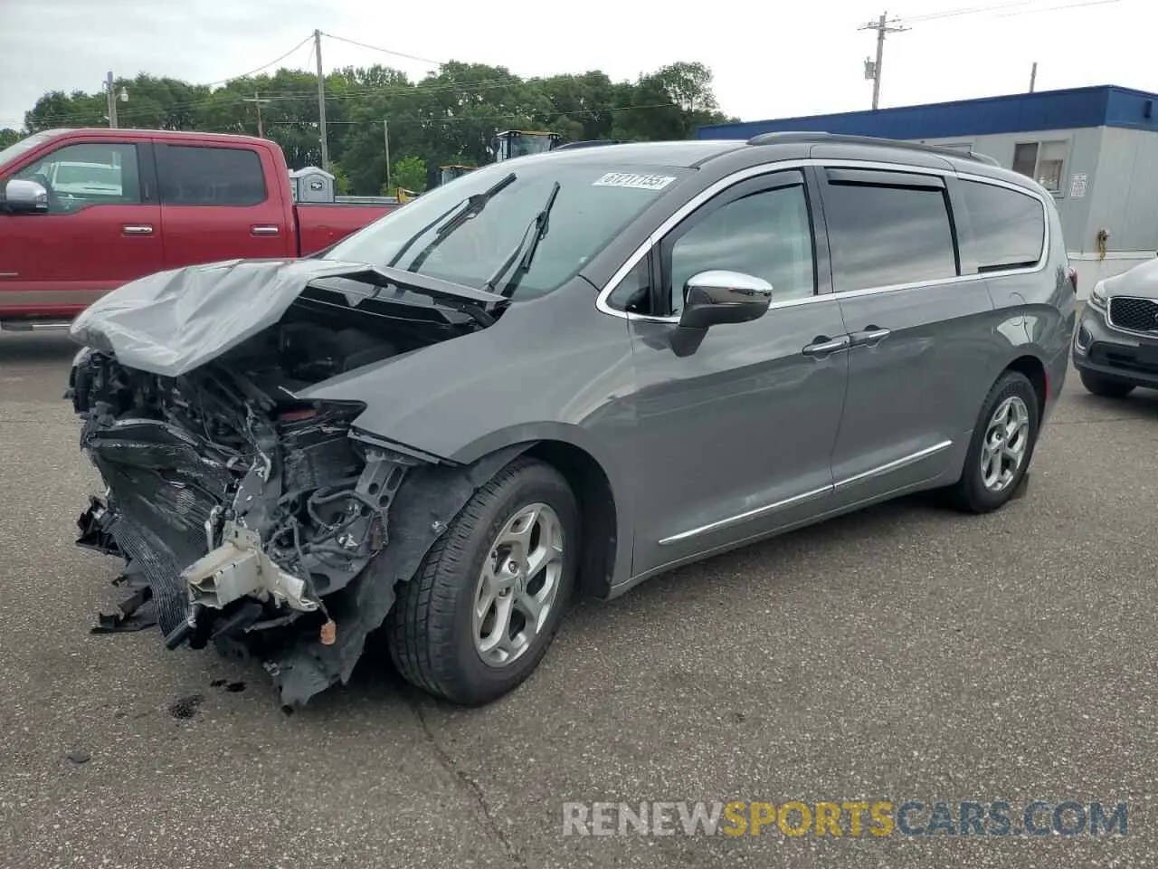 1 Photograph of a damaged car 2C4RC1GG8NR171034 CHRYSLER PACIFICA 2022
