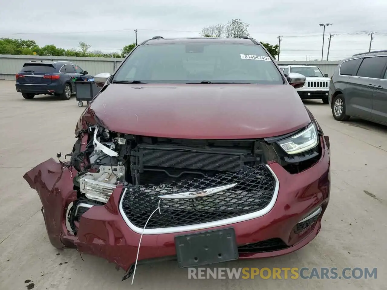 5 Photograph of a damaged car 2C4RC1PG0NR173358 CHRYSLER PACIFICA 2022