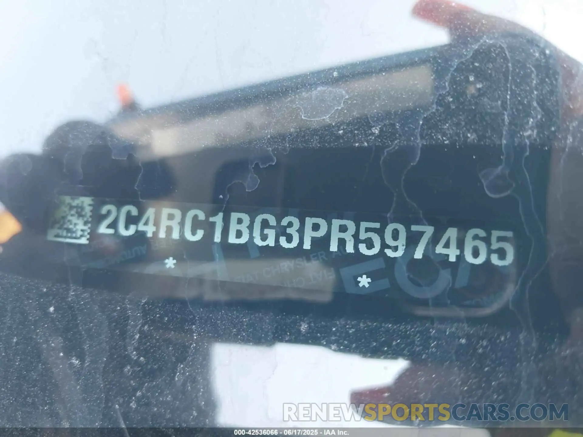 9 Фотография поврежденного автомобиля 2C4RC1BG3PR597465 CHRYSLER PACIFICA 2023