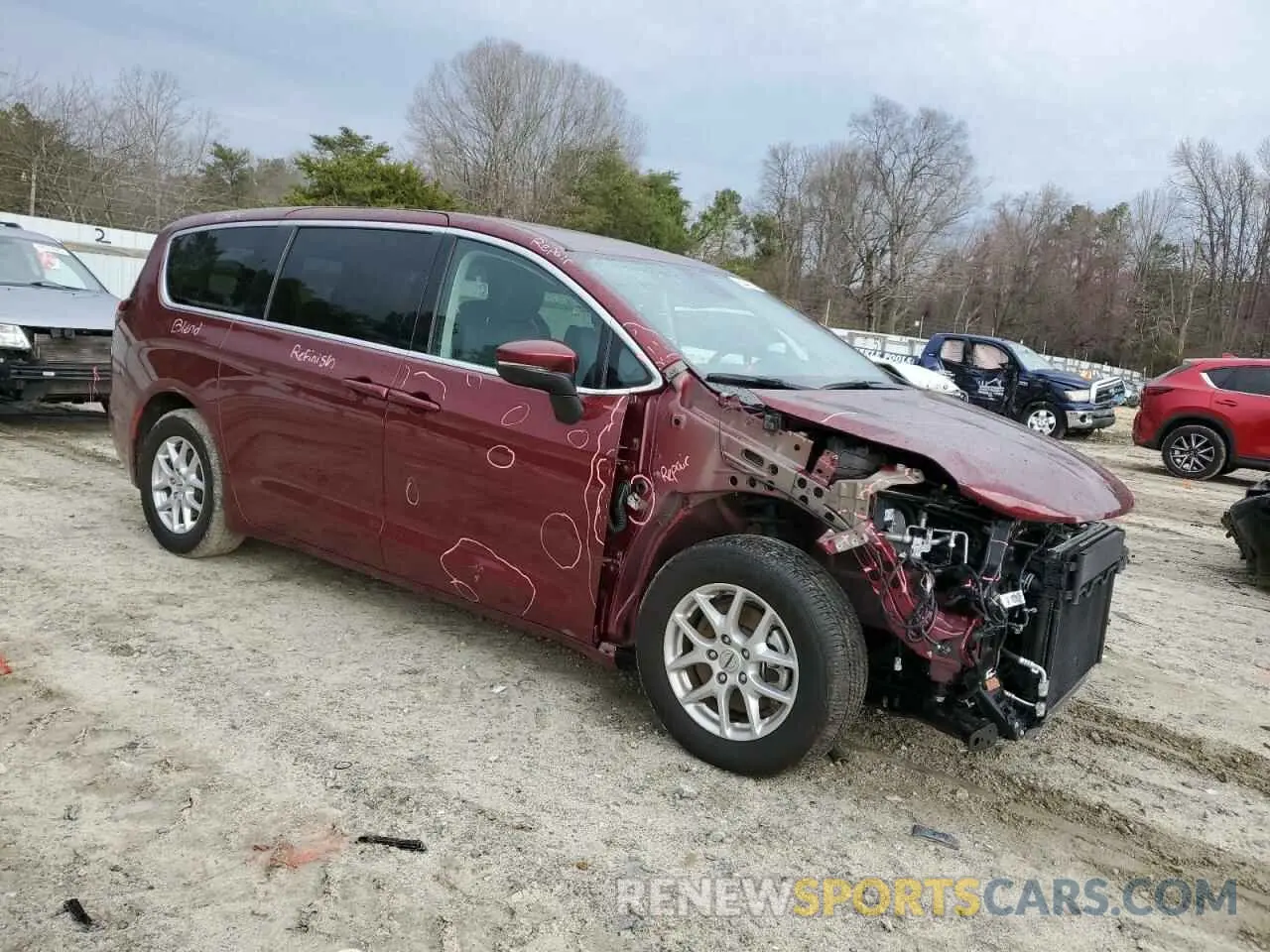 4 Фотография поврежденного автомобиля 2C4RC1BG7PR617801 CHRYSLER PACIFICA 2023