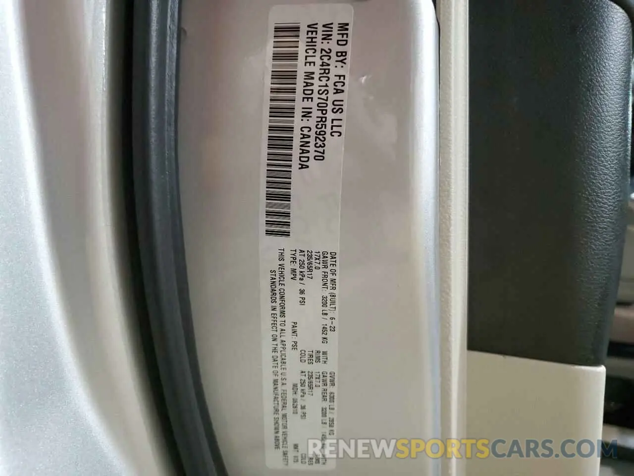 14 Фотография поврежденного автомобиля 2C4RC1S70PR592370 CHRYSLER PACIFICA 2023