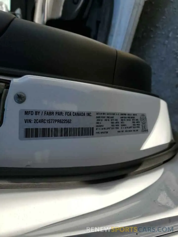 14 Photograph of a damaged car 2C4RC1S77PR622562 CHRYSLER PACIFICA 2023